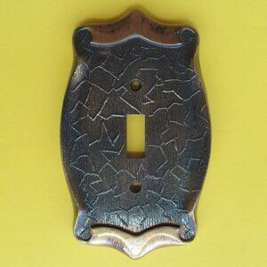 Vintage Brass Single Light Switch Toggle cover plate